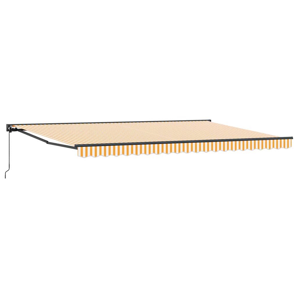 Cortina Retractabilă Portocalie și albă 500x300 cm țesătură GartenMobel Dekor