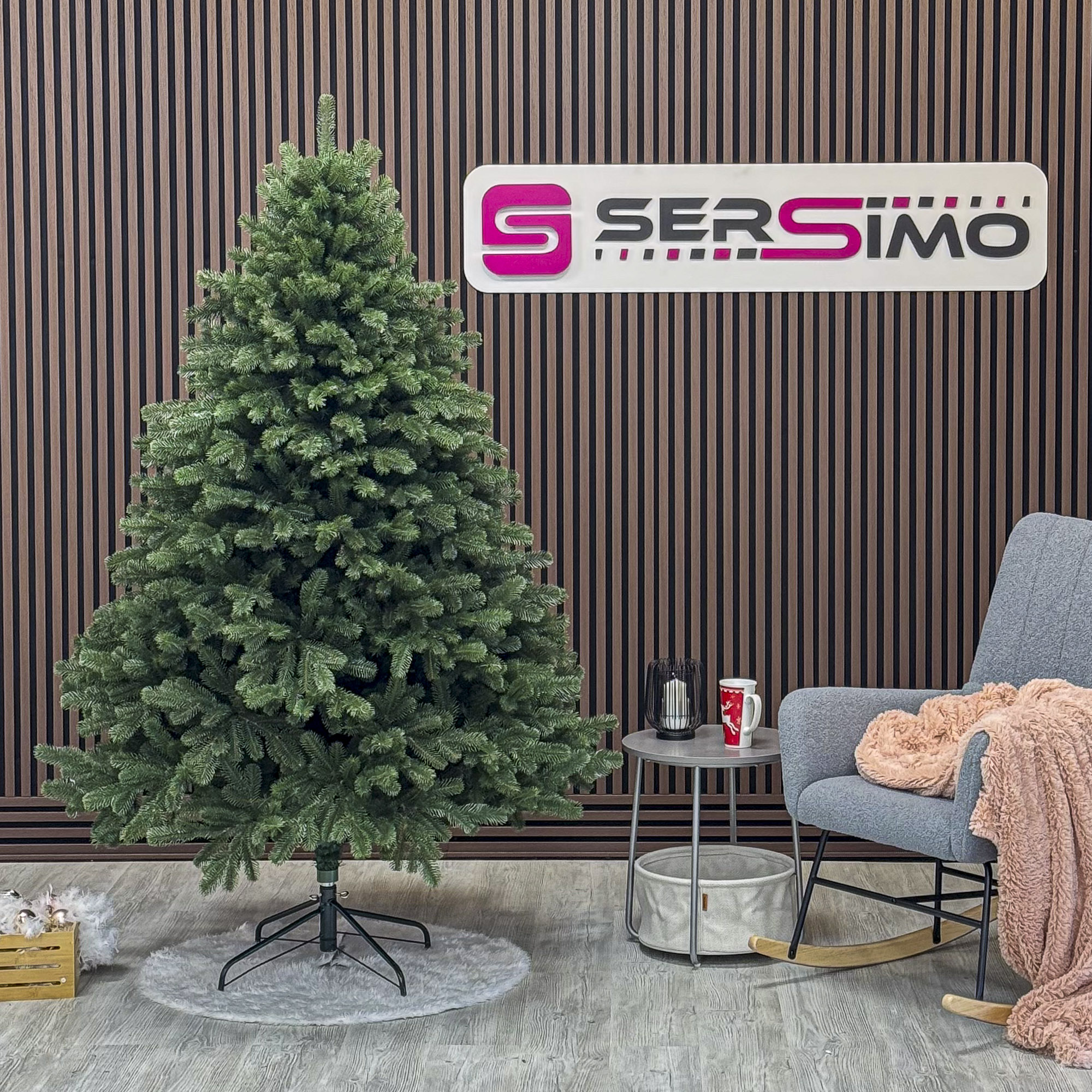 Brad artificial Christmas Deluxe by Sersimo, Versailles Select, integral 3D, 210cm Household NewTrend