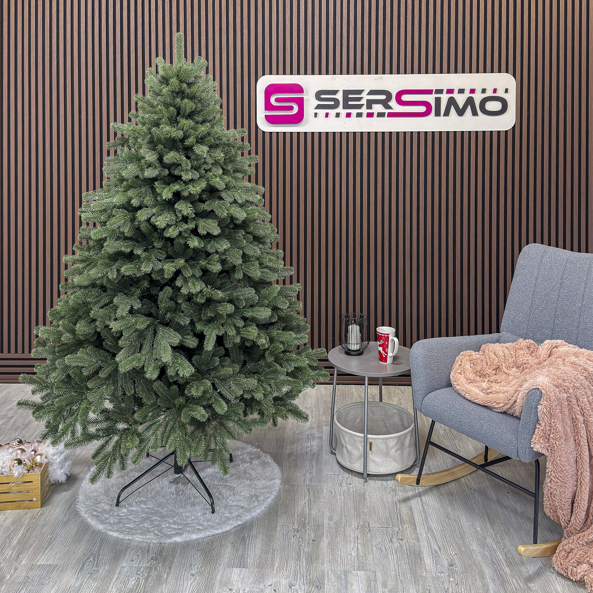 Brad artificial Christmas Deluxe by Sersimo, Versailles Select, integral 3D, 210cm Household NewTrend
