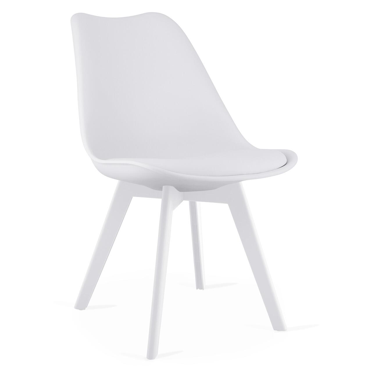 Set 4 scaune bucatarie/living, Artool, Mark, PP, piele ecologica, alb, 49x43x82 cm GartenVIP DiyLine