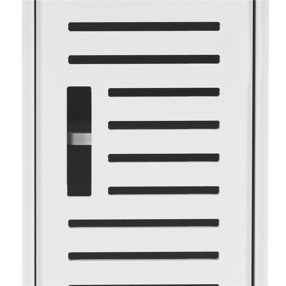 Etajera ingusta pentru baie, 3 rafturi si sertar suport hartie igienica, 80x17x16 cm, alb Household NewTrend