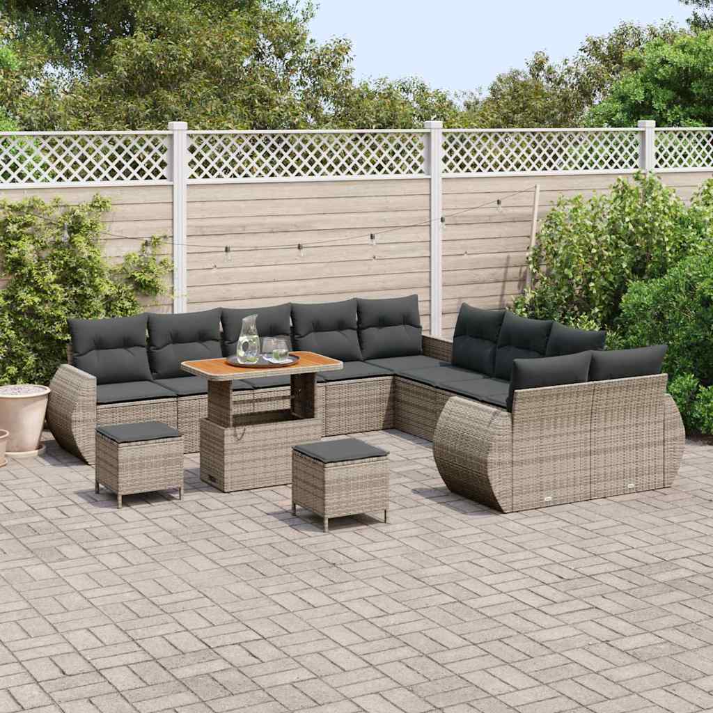 Set de canapele pentru grădină 13 pcs Gri 90 x 55 x 71 cm GartenMobel Dekor