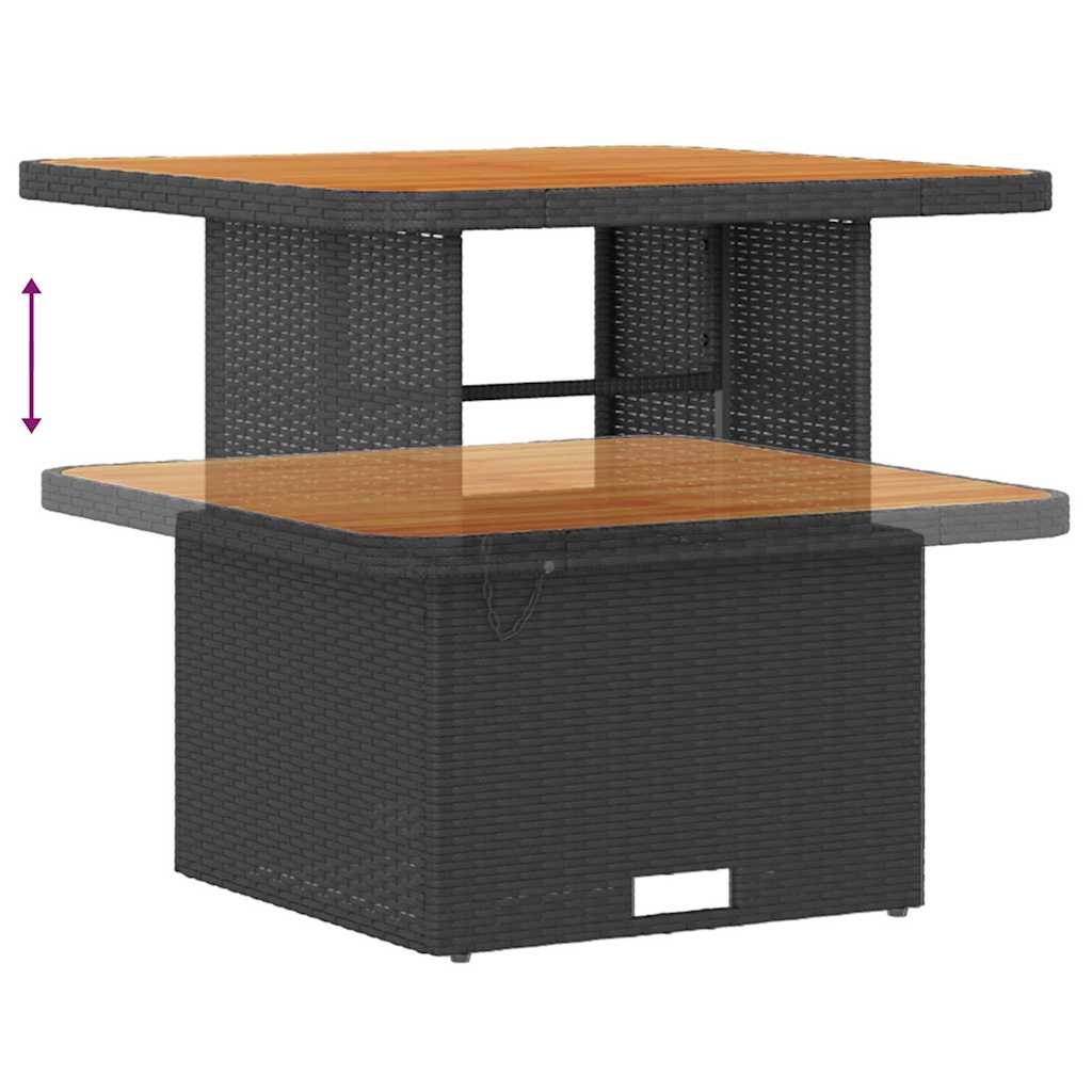 Set de canapele pentru grădină 12 pcs Negru 80 x 80 x 71 cm GartenMobel Dekor