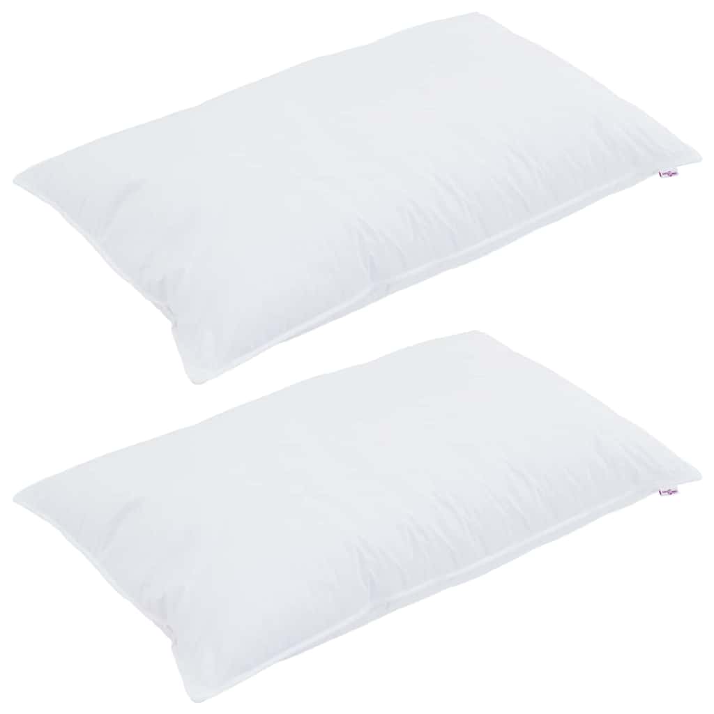 Duvet cu perne cu pernă 3 pcs Alb Microfibră și puf de pasăre GartenMobel Dekor