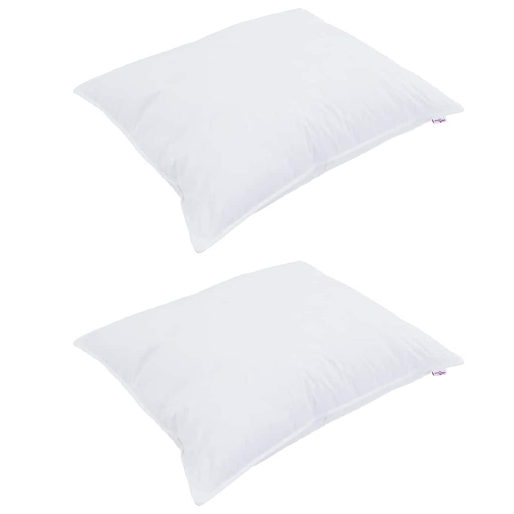 Duvet cu perne cu pernă 3 pcs Alb Microfibră și puf de pasăre GartenMobel Dekor