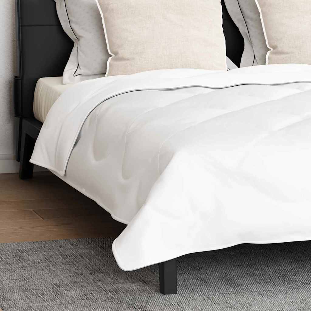 Duvet cu perne cu pernă 3 pcs Alb Microfibră și puf de pasăre GartenMobel Dekor