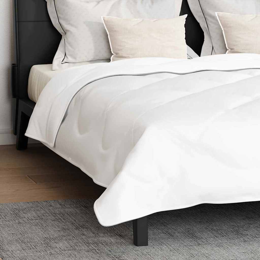 Duvet cu perne cu pernă 3 pcs Alb Microfibră și puf de pasăre GartenMobel Dekor