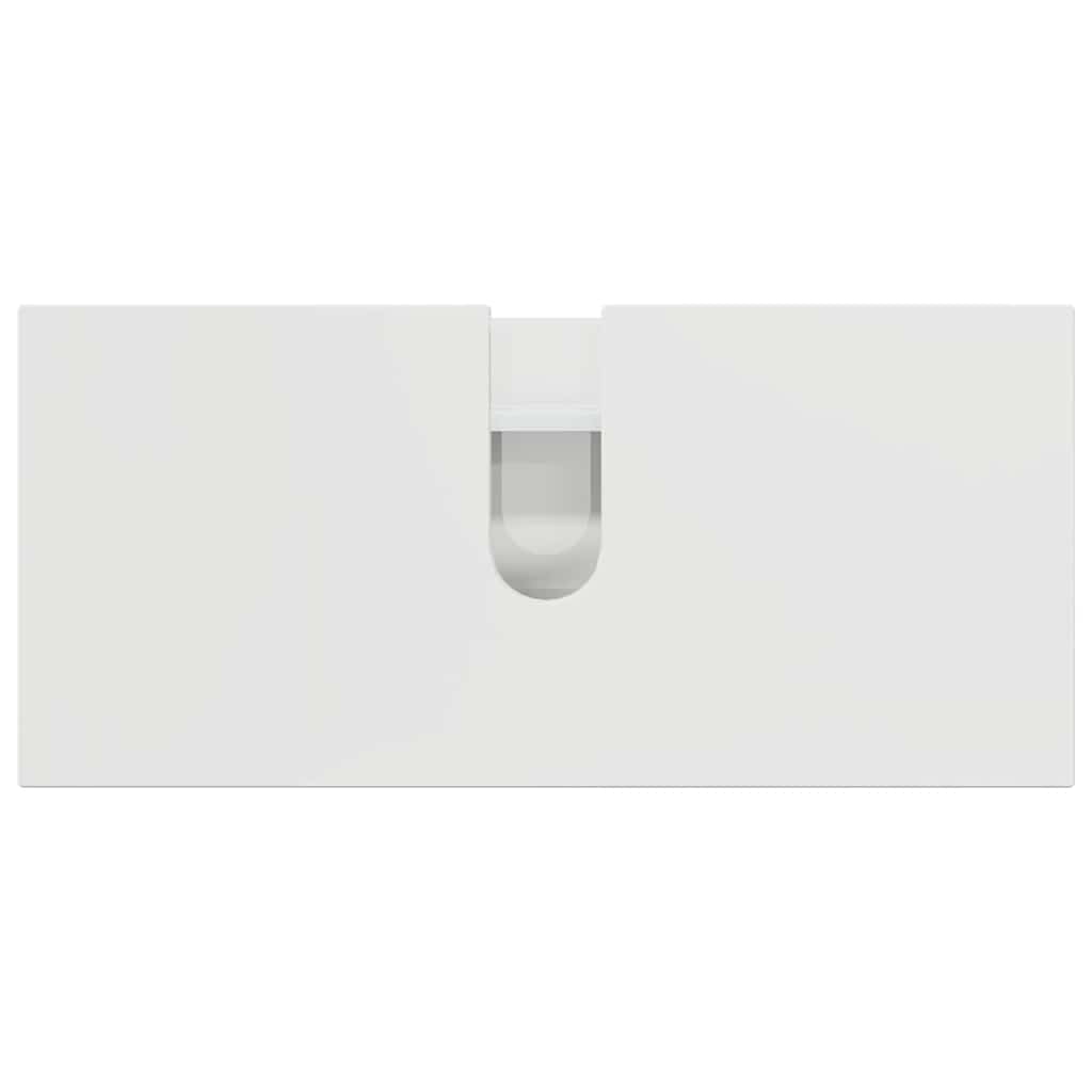 Set de mobilier pentru baie cu sertar 3 pcs Alb foarte lucios GartenMobel Dekor