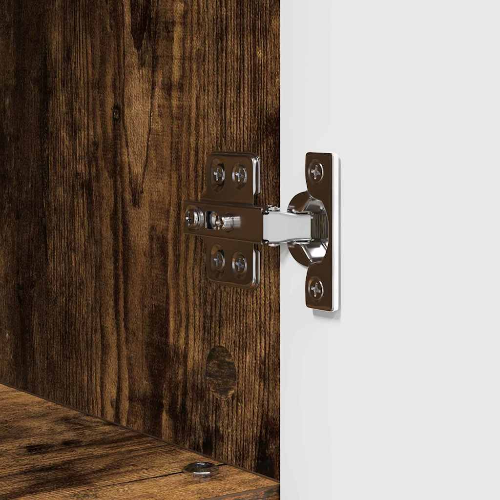 Set de mobilier pentru baie cu sertar 3 pcs Stejar afumat GartenMobel Dekor