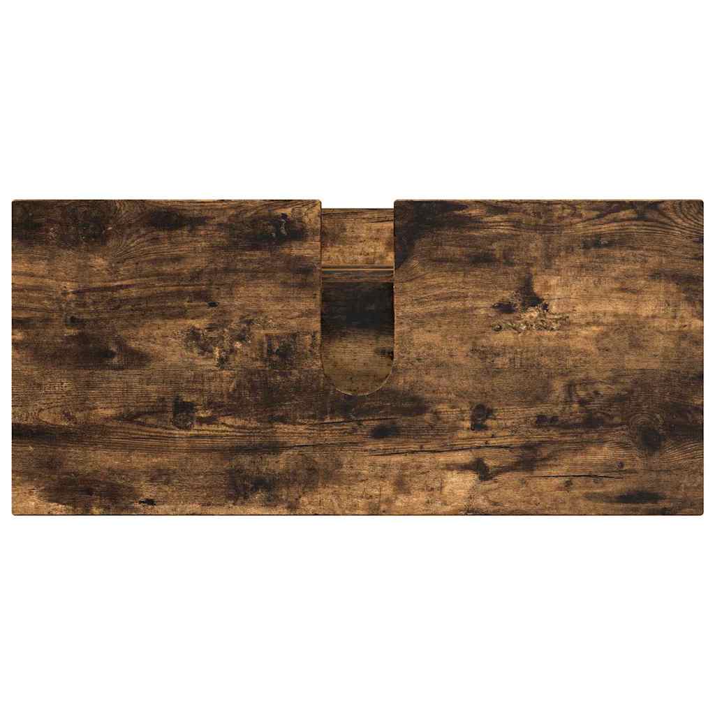 Set de mobilier pentru baie cu sertar 3 pcs Stejar afumat GartenMobel Dekor