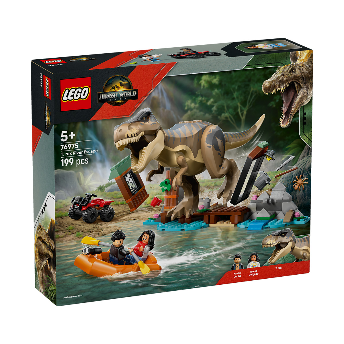 LEGO Evadare pe rau din calea unui T. rex Quality Brand