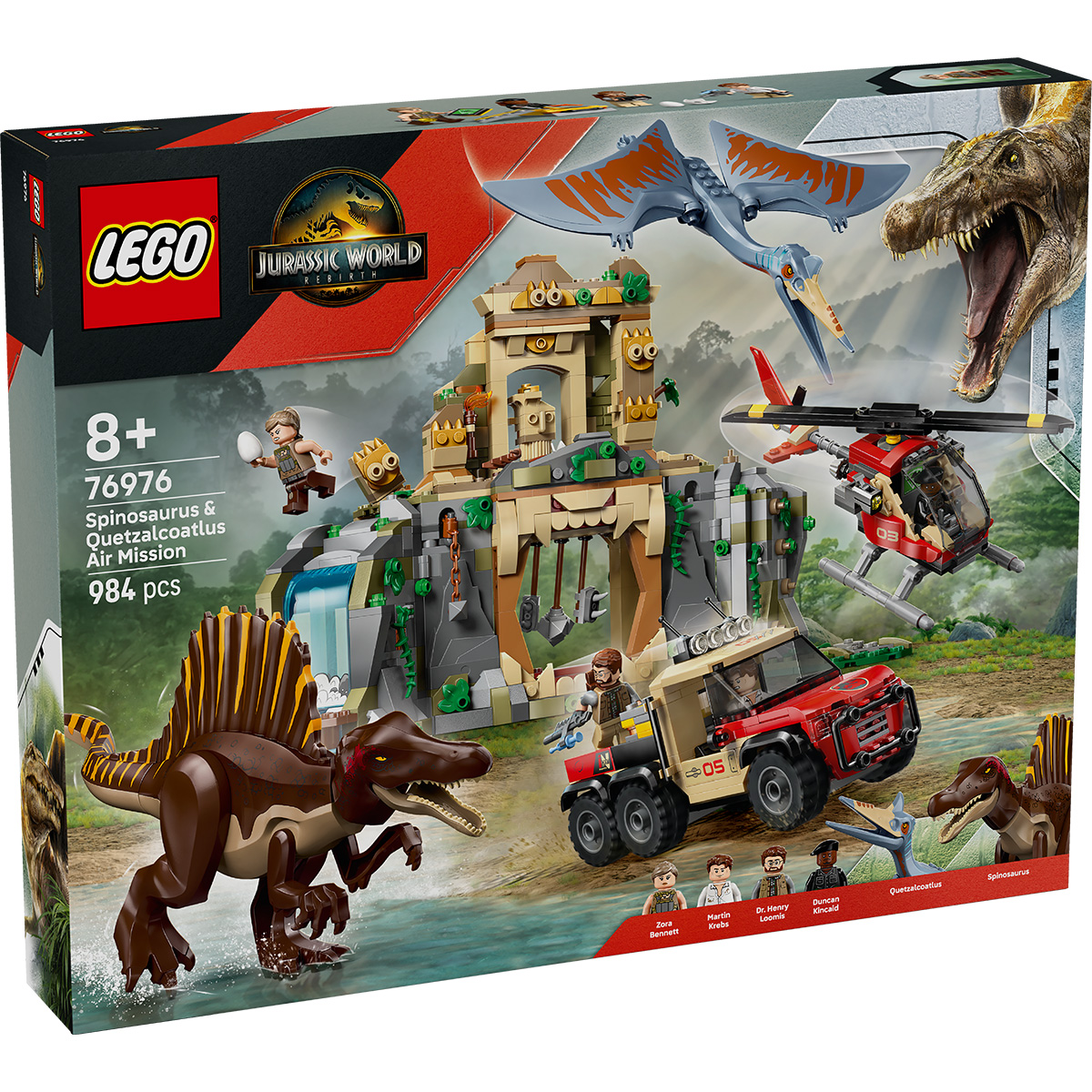 LEGO Misiune aeriana cu Spinosaurus si Quetzalcoatlus Quality Brand