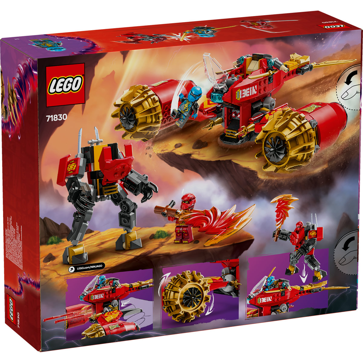 LEGO Vehiculul-robot zburator al lui Kai Quality Brand