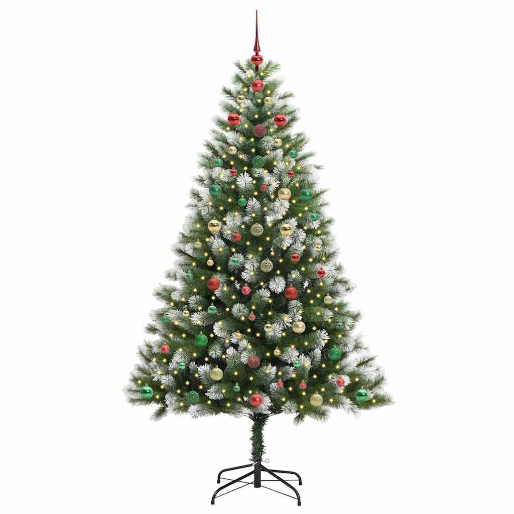 Brad de Crăciun artificial cu articulații și zăpadă înghețată GartenMobel Dekor