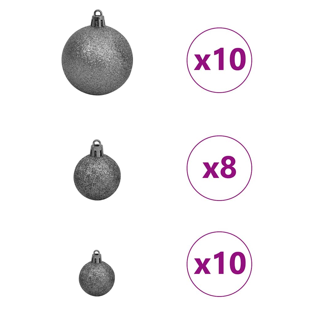 Brad de Crăciun artificial Verde 180 cm PVC și Oțel și Plastic GartenMobel Dekor