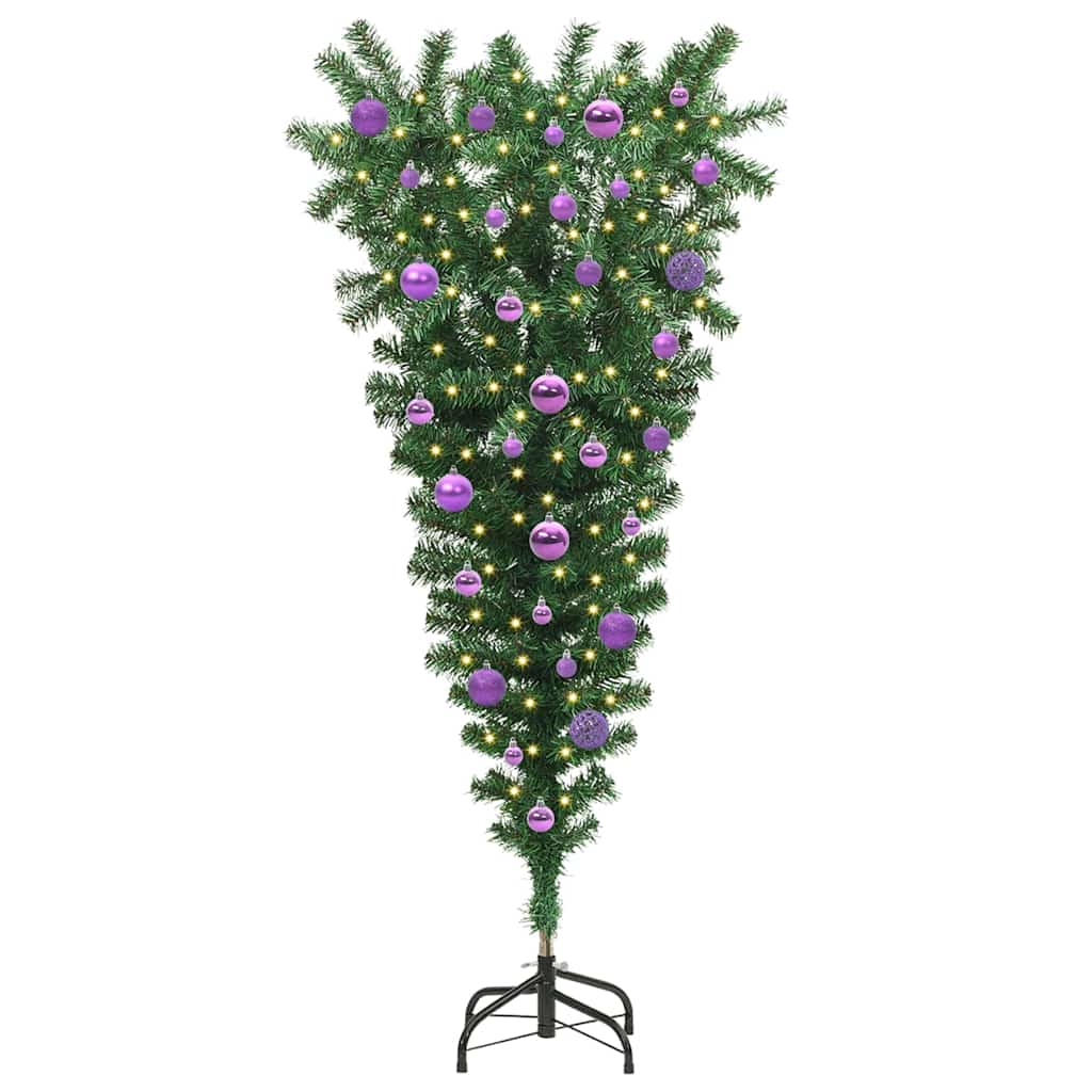 Brad de Crăciun artificial pre-iluminat cu set de mingi 150 cm GartenMobel Dekor
