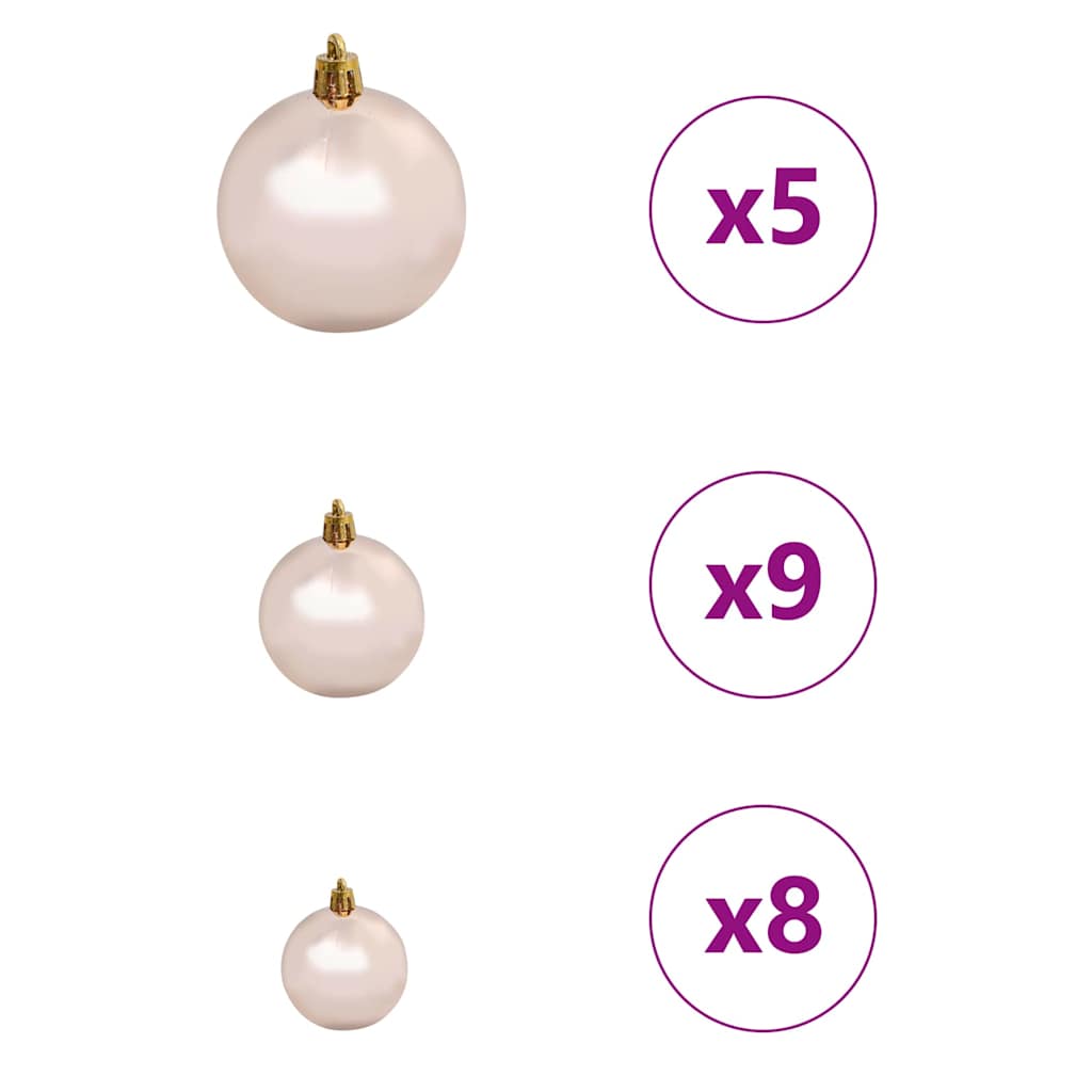 Pom de Crăciun artificial pre-iluminat Argintiu 120 cm PET GartenMobel Dekor