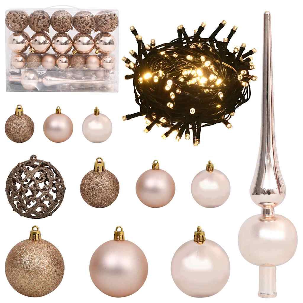 Pom de Crăciun artificial pre-iluminat Negru 120 cm PVC GartenMobel Dekor