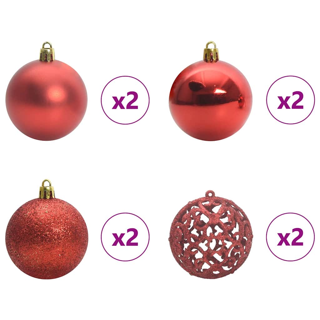 Pom de Crăciun artificial pre-iluminat Argintiu 150 cm PET GartenMobel Dekor