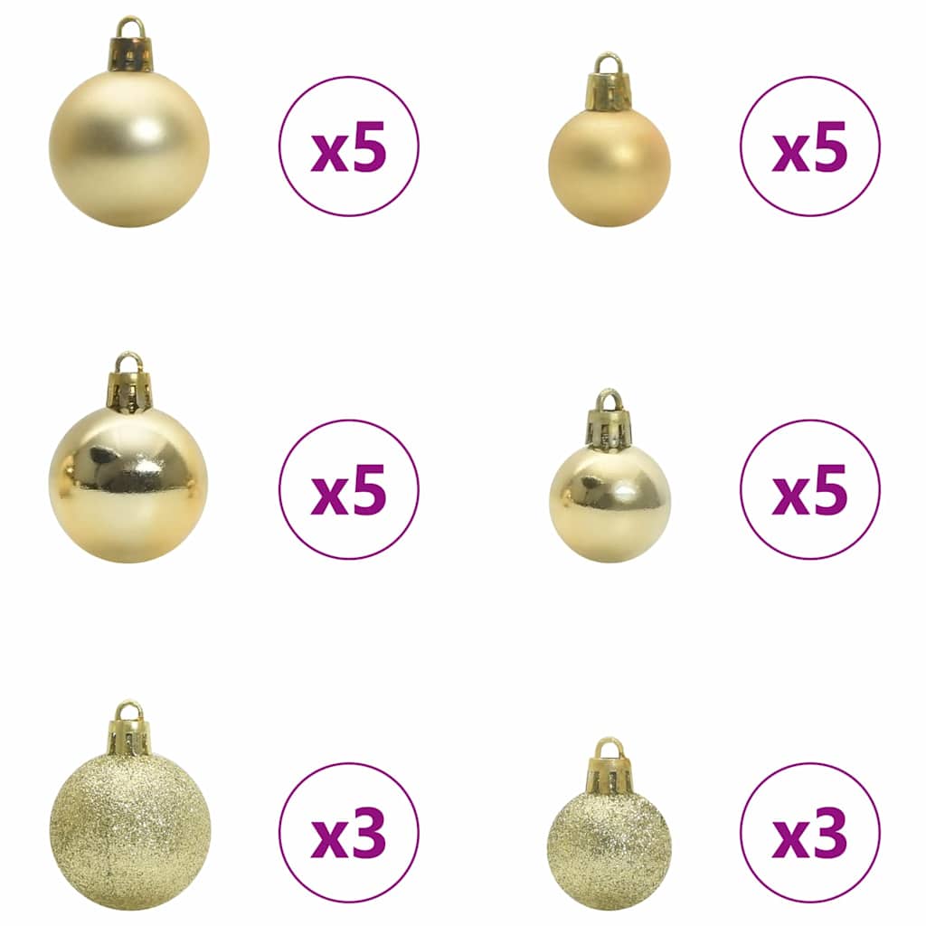 Pom de Crăciun artificial pre-iluminat Argintiu 210 cm PET GartenMobel Dekor