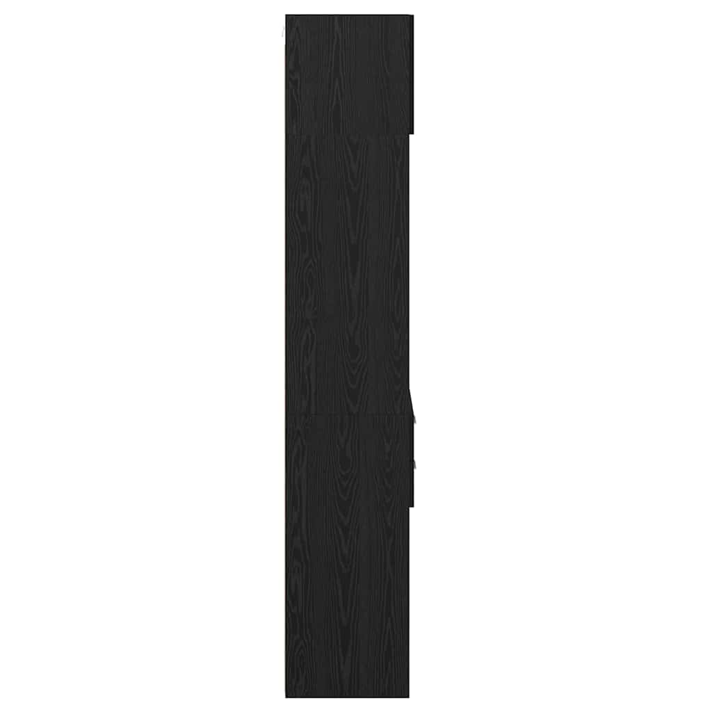 Bufet Pe perete Stejar Negru 50 x 42,5 x 225 cm Lemn compozit GartenMobel Dekor