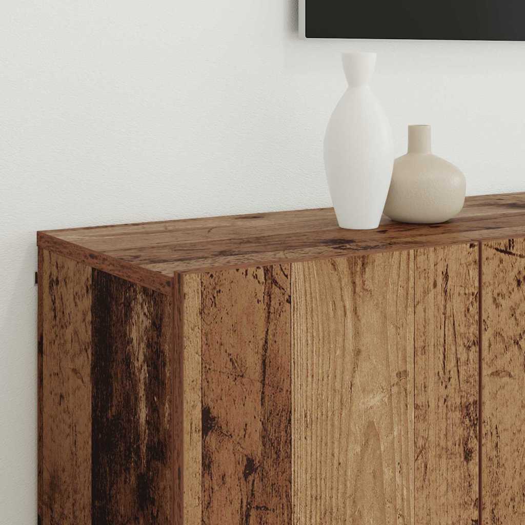 Unități TV Pe perete 6 pcs Lemn vechi Lemn compozit GartenMobel Dekor