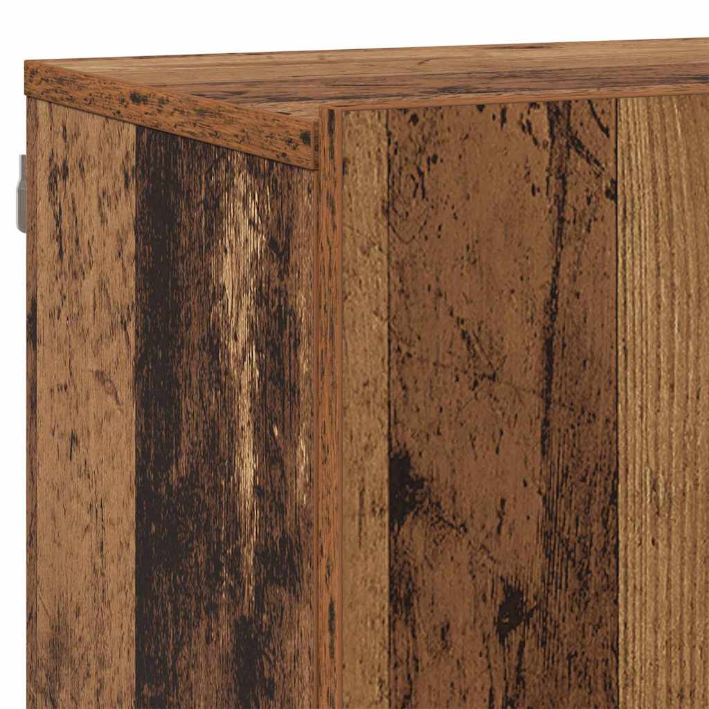 Unități TV Pe perete 6 pcs Lemn vechi Lemn compozit GartenMobel Dekor