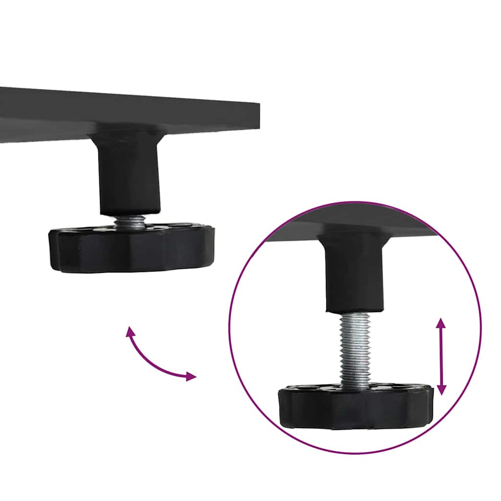 Bază pentru umbrelă Negru 100 x 100 x 4 cm Oțel GartenMobel Dekor