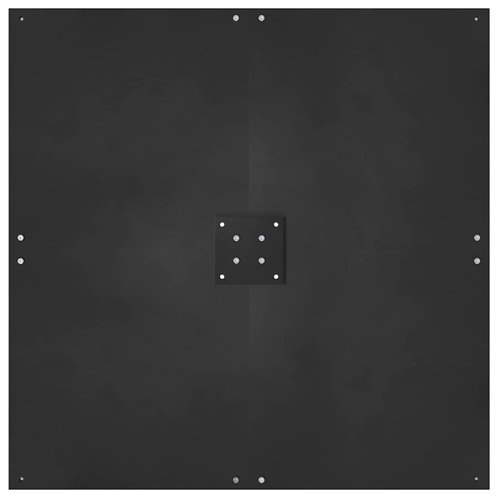 Bază pentru umbrelă Negru 100 x 100 x 4 cm Oțel GartenMobel Dekor