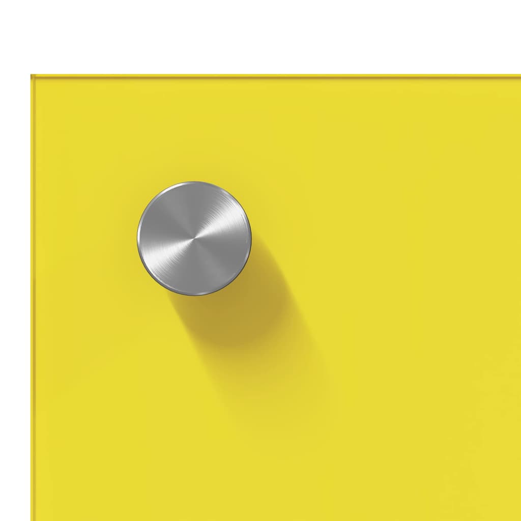 Spate de bucătărie 2 pcs Galben 110 x 60 cm sticlă securizată GartenMobel Dekor