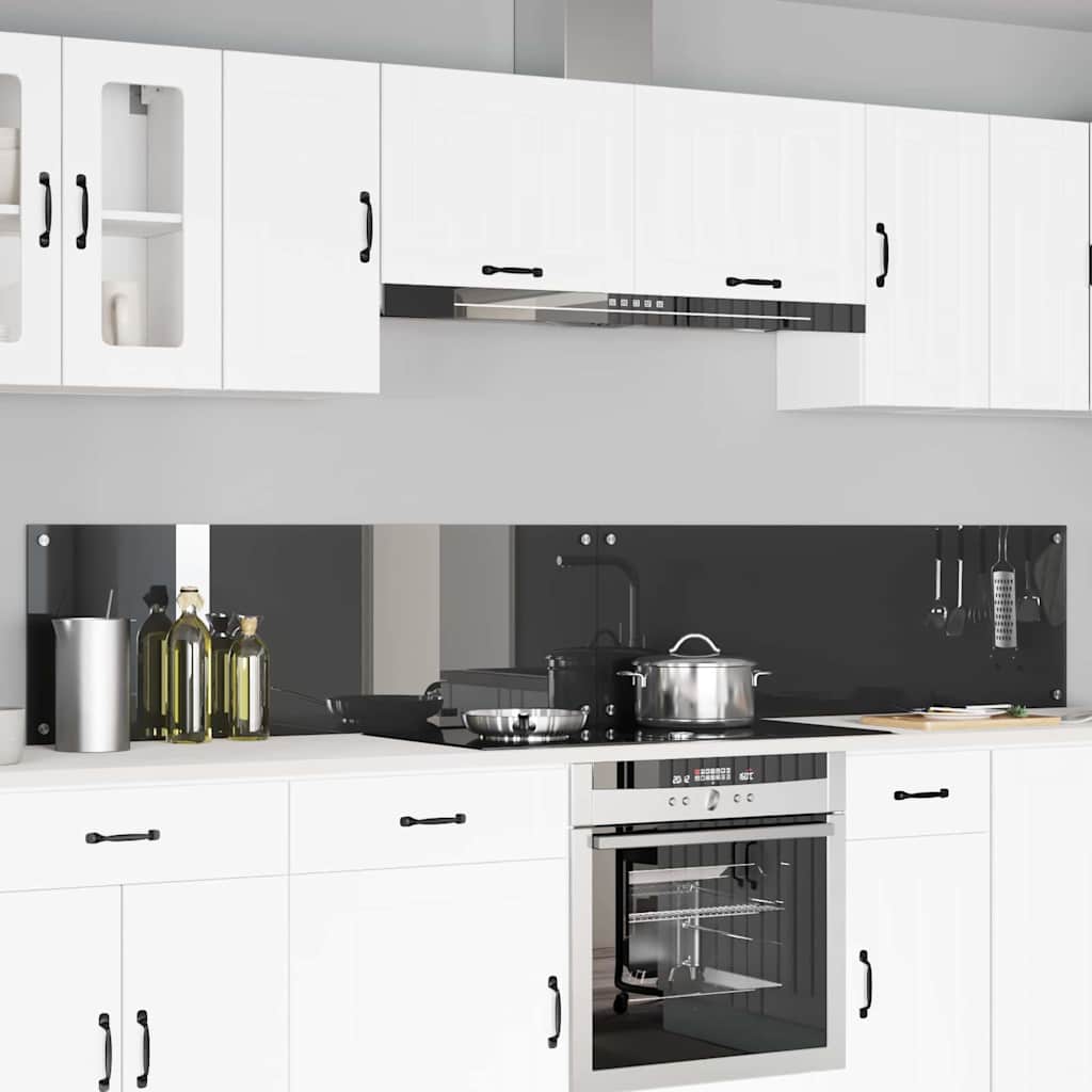 Spate de bucătărie 2 pcs Gri închis 120 x 40 cm GartenMobel Dekor