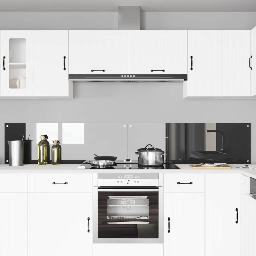 Spate de bucătărie 2 pcs Gri închis 120 x 40 cm GartenMobel Dekor