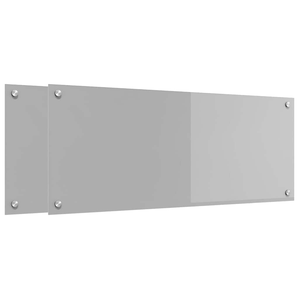 Spate de bucătărie 2 pcs Gri deschis 100 x 40 cm GartenMobel Dekor