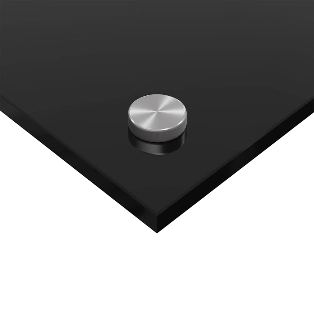 Spate de bucătărie 2 pcs Negru 110 x 40 cm sticlă securizată GartenMobel Dekor