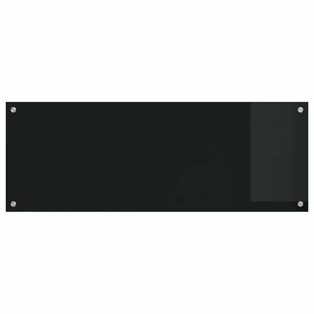 Spate de bucătărie 2 pcs Negru 110 x 40 cm sticlă securizată GartenMobel Dekor