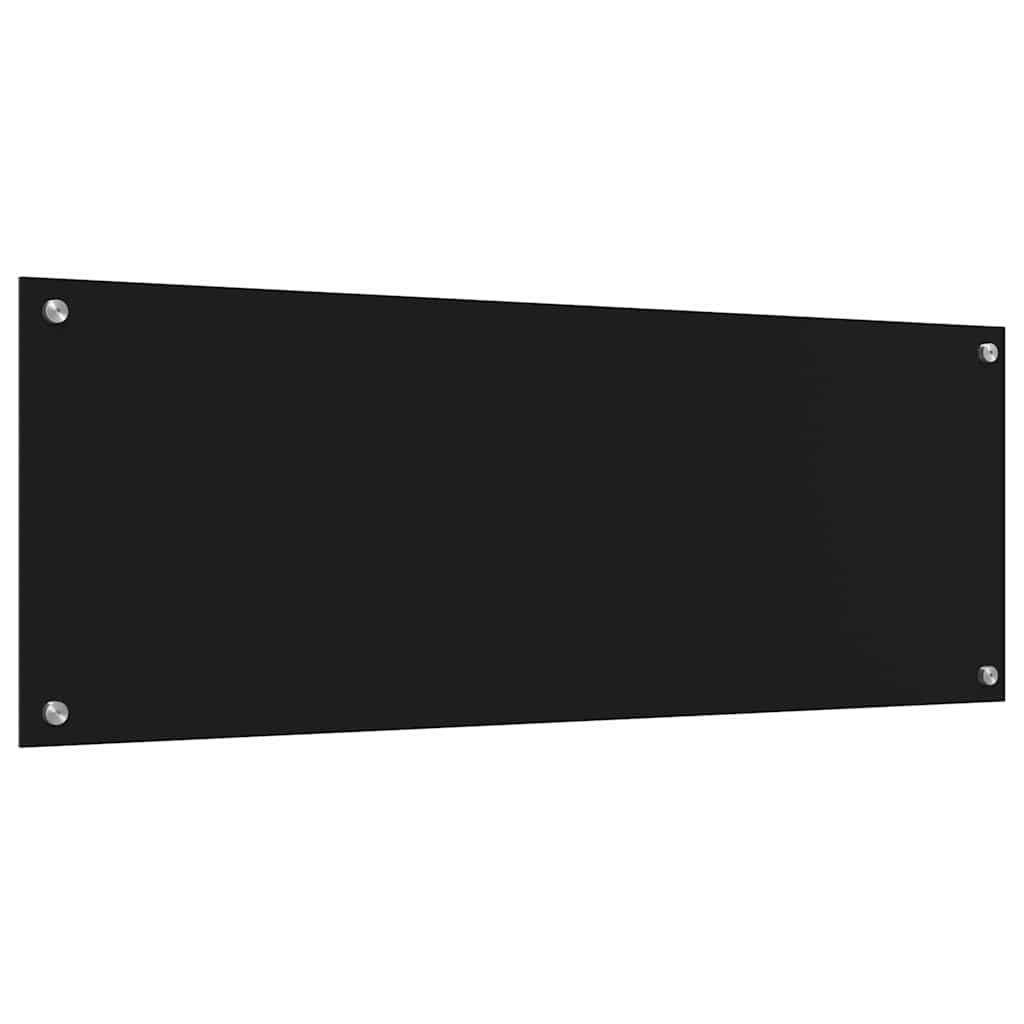 Spate de bucătărie 2 pcs Negru 110 x 40 cm sticlă securizată GartenMobel Dekor