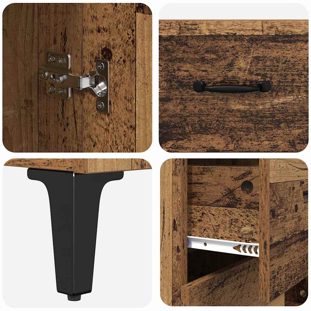 Bufet Pe perete Lemn Vechi 69,5 x 34 x 180 cm Lemn compozit GartenMobel Dekor