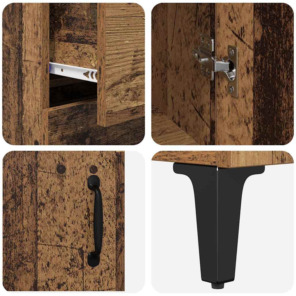 Bufet Pe perete Lemn Vechi 69,5 x 34 x 180 cm Lemn compozit GartenMobel Dekor