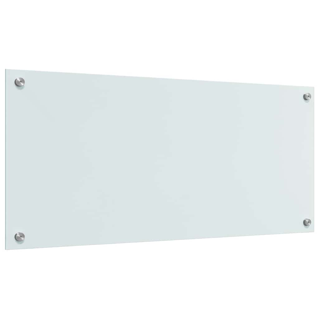 Spate de bucătărie Alb 90 x 40 cm sticlă securizată GartenMobel Dekor
