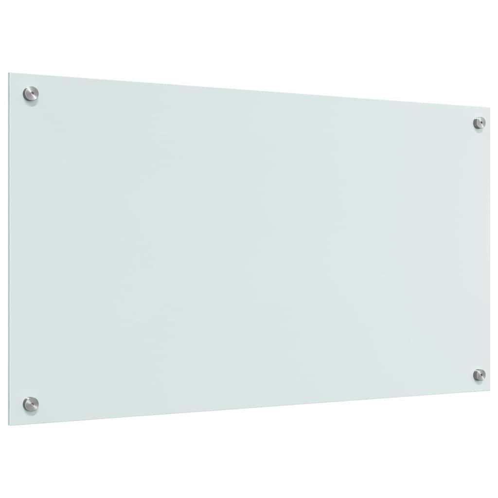 Spate de bucătărie Alb 90 x 50 cm sticlă securizată GartenMobel Dekor