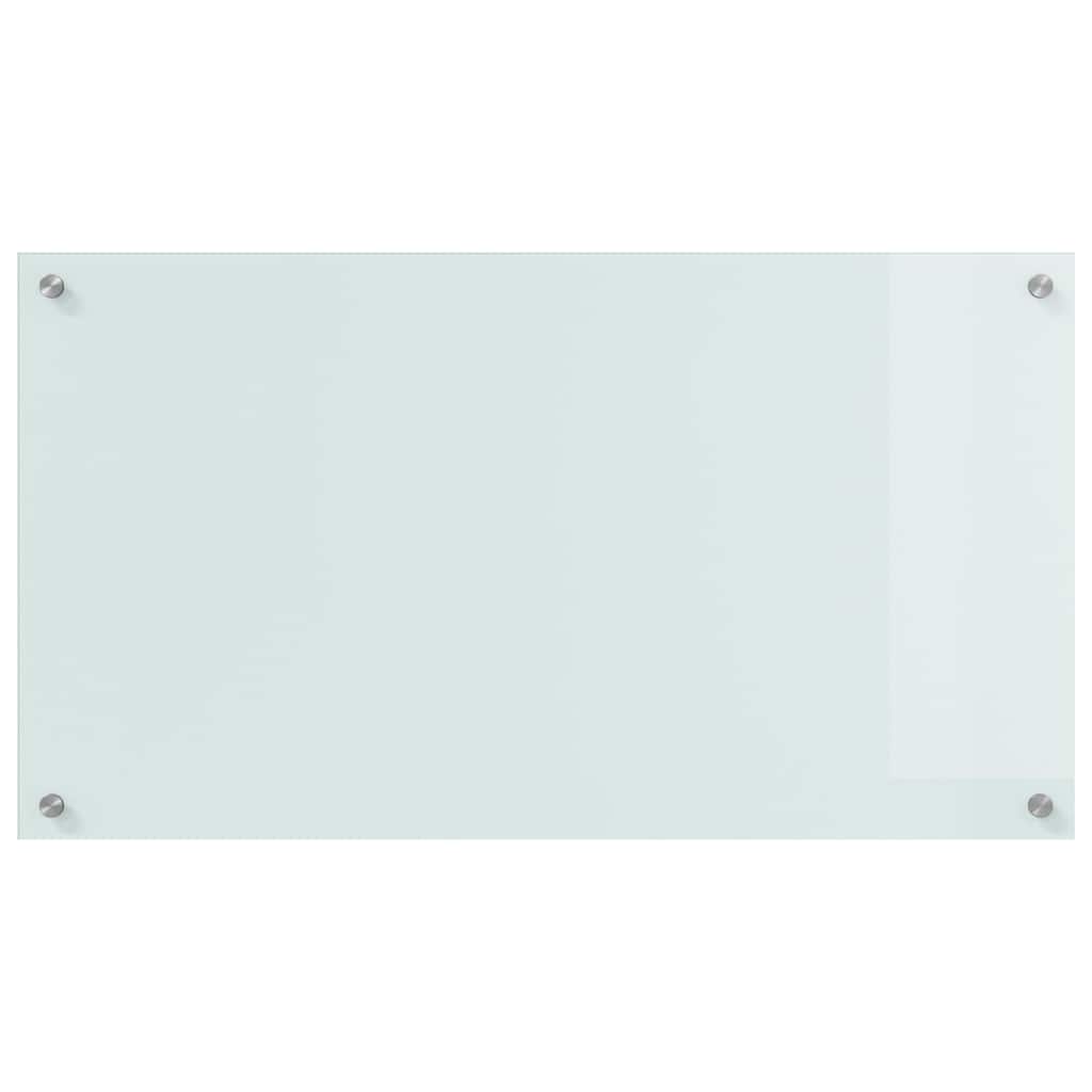 Spate de bucătărie Alb 90 x 50 cm sticlă securizată GartenMobel Dekor