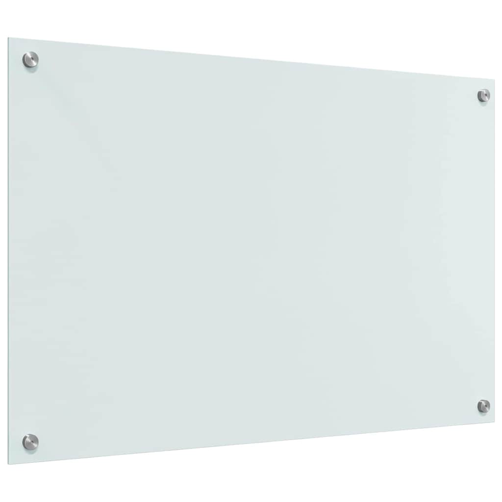 Spate de bucătărie Alb 90 x 60 cm sticlă securizată GartenMobel Dekor