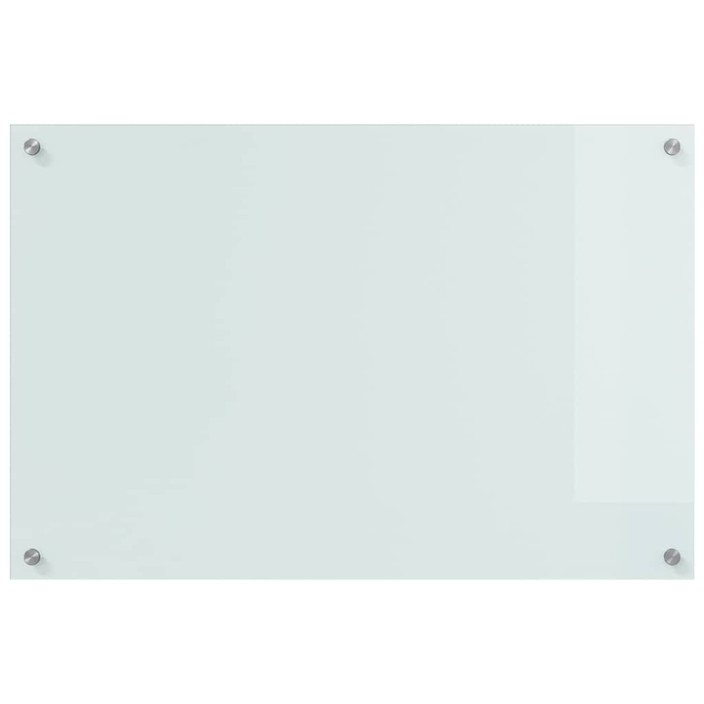 Spate de bucătărie Alb 90 x 60 cm sticlă securizată GartenMobel Dekor