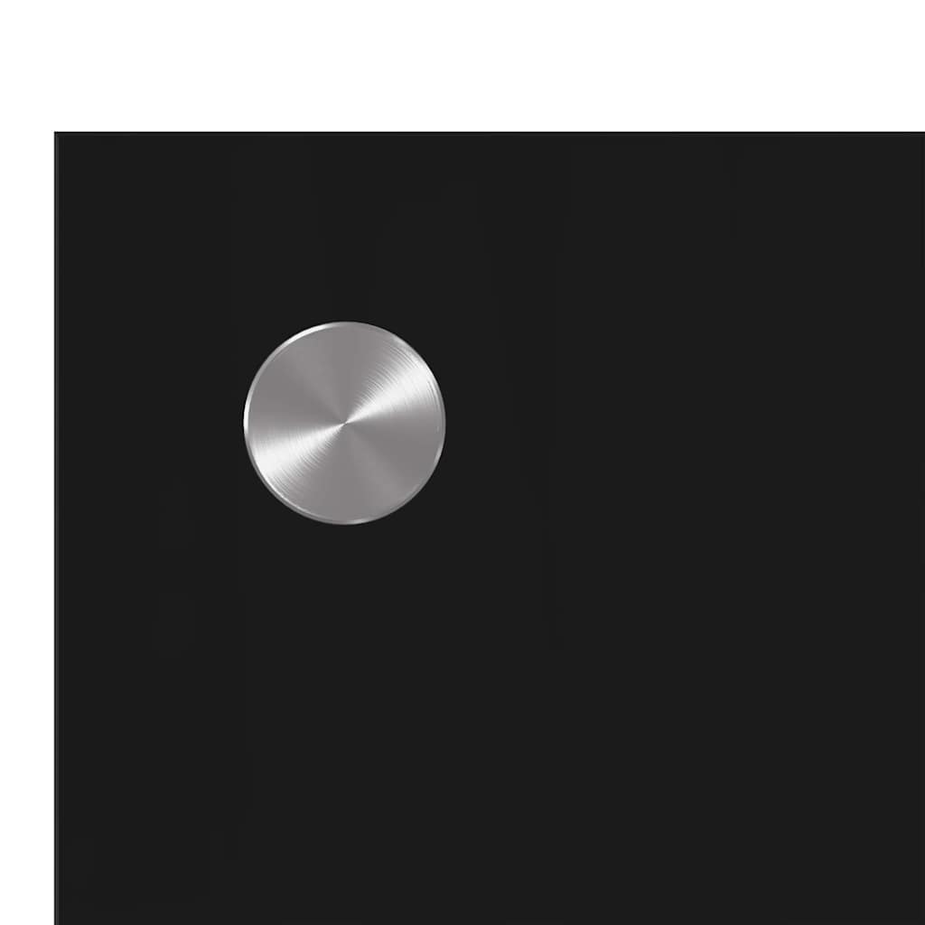 Spate de bucătărie Negru 100 x 50 cm sticlă securizată GartenMobel Dekor