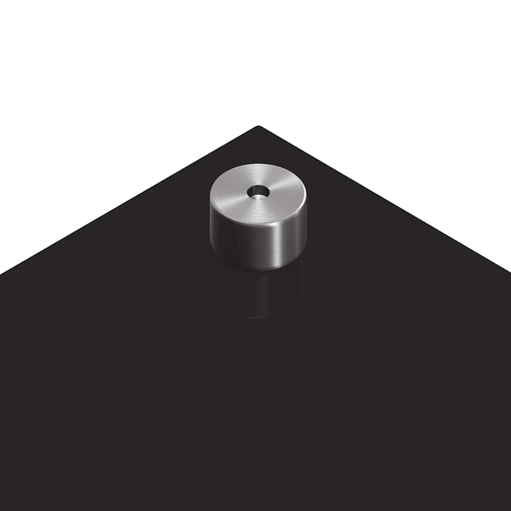 Spate de bucătărie Negru 80 x 40 cm sticlă securizată GartenMobel Dekor