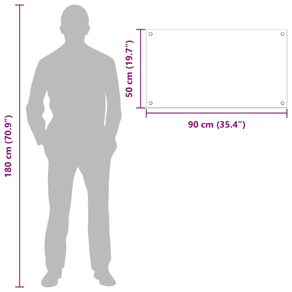 Spate de bucătărie Negru 90 x 50 cm sticlă securizată GartenMobel Dekor