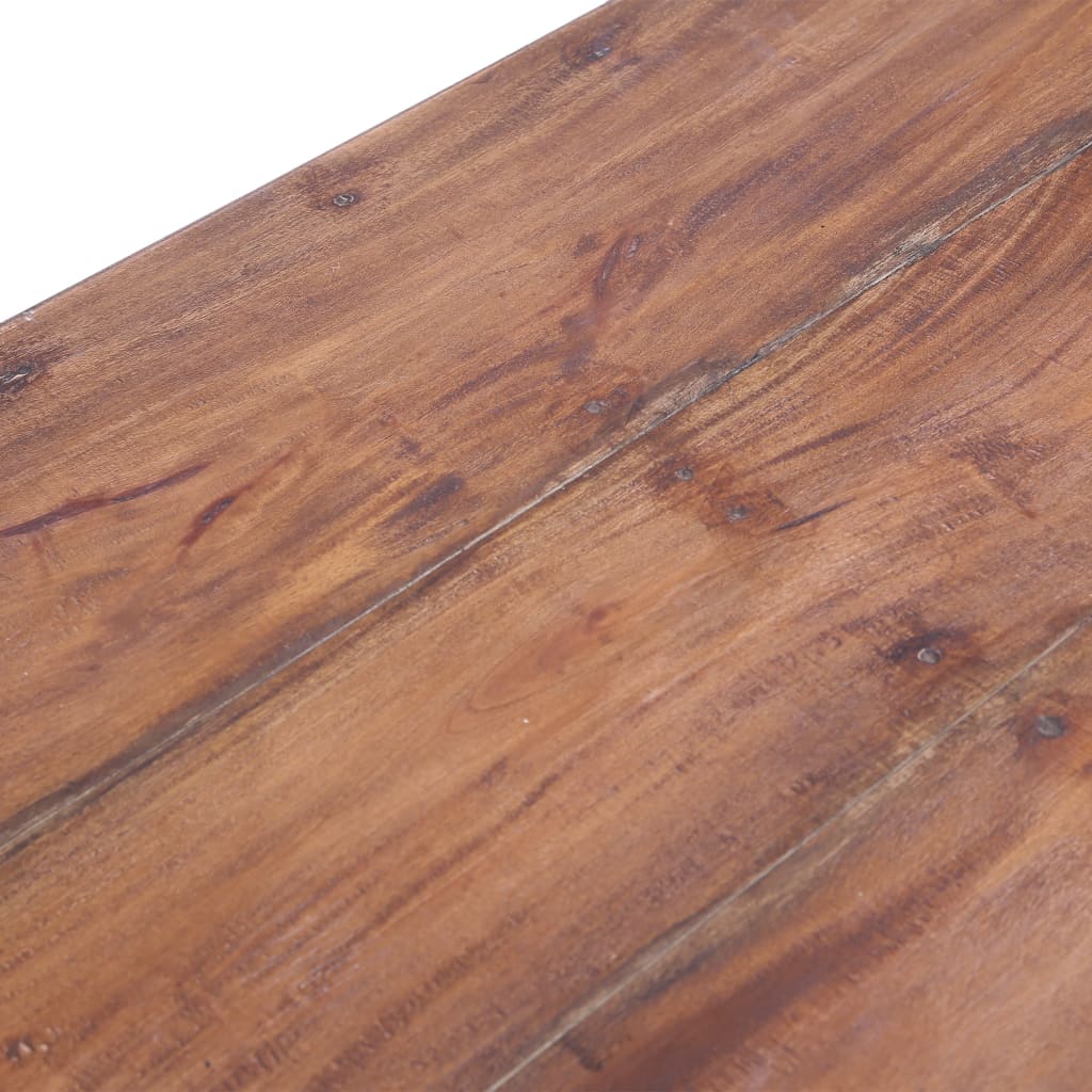 Birou cu sertare, alb, 117x57x75 cm, lemn masiv de mahon GartenMobel Dekor