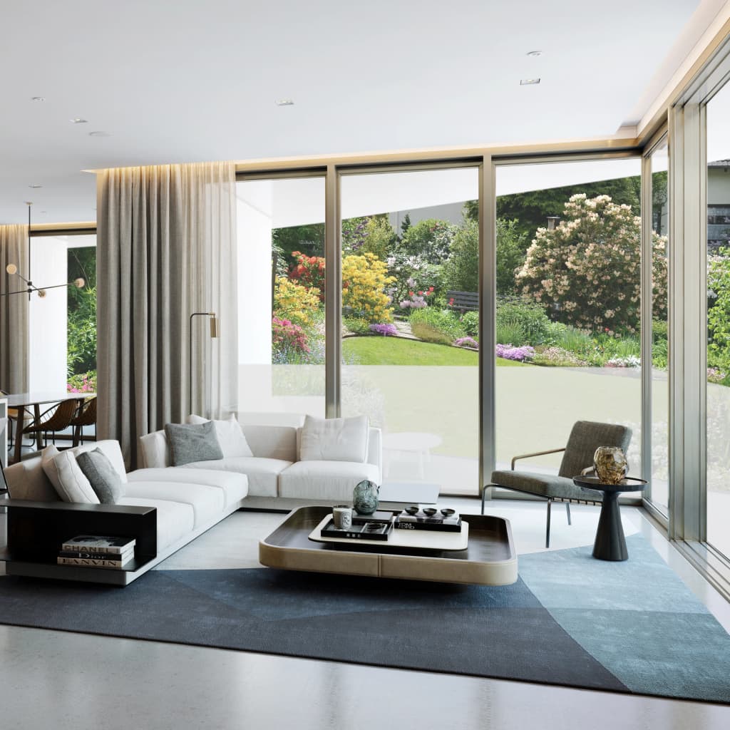 Folie fereastră, mată, gri, 0,9 x 5 m, PVC GartenMobel Dekor