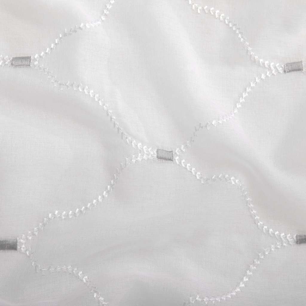 Perdele 2 pcs Alb 140 x 245 cm Poliester GartenMobel Dekor