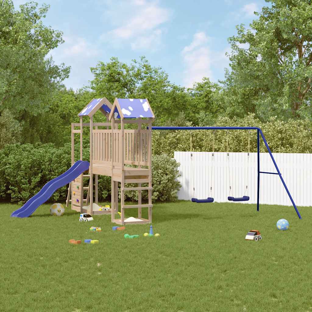 Set de joacă pentru exterior, lemn masiv de pin GartenMobel Dekor